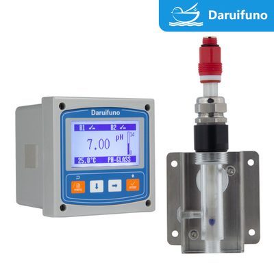 دعم حل التأريض 0 ~ 14pH RS485 IP66 pH ORP Meter Controller لمياه الصرف الصحي