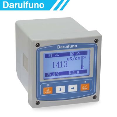 تناظري 0.00 ~ 10.00 مللي أمبير / سم متحكم في الموصلية للمياه النقية